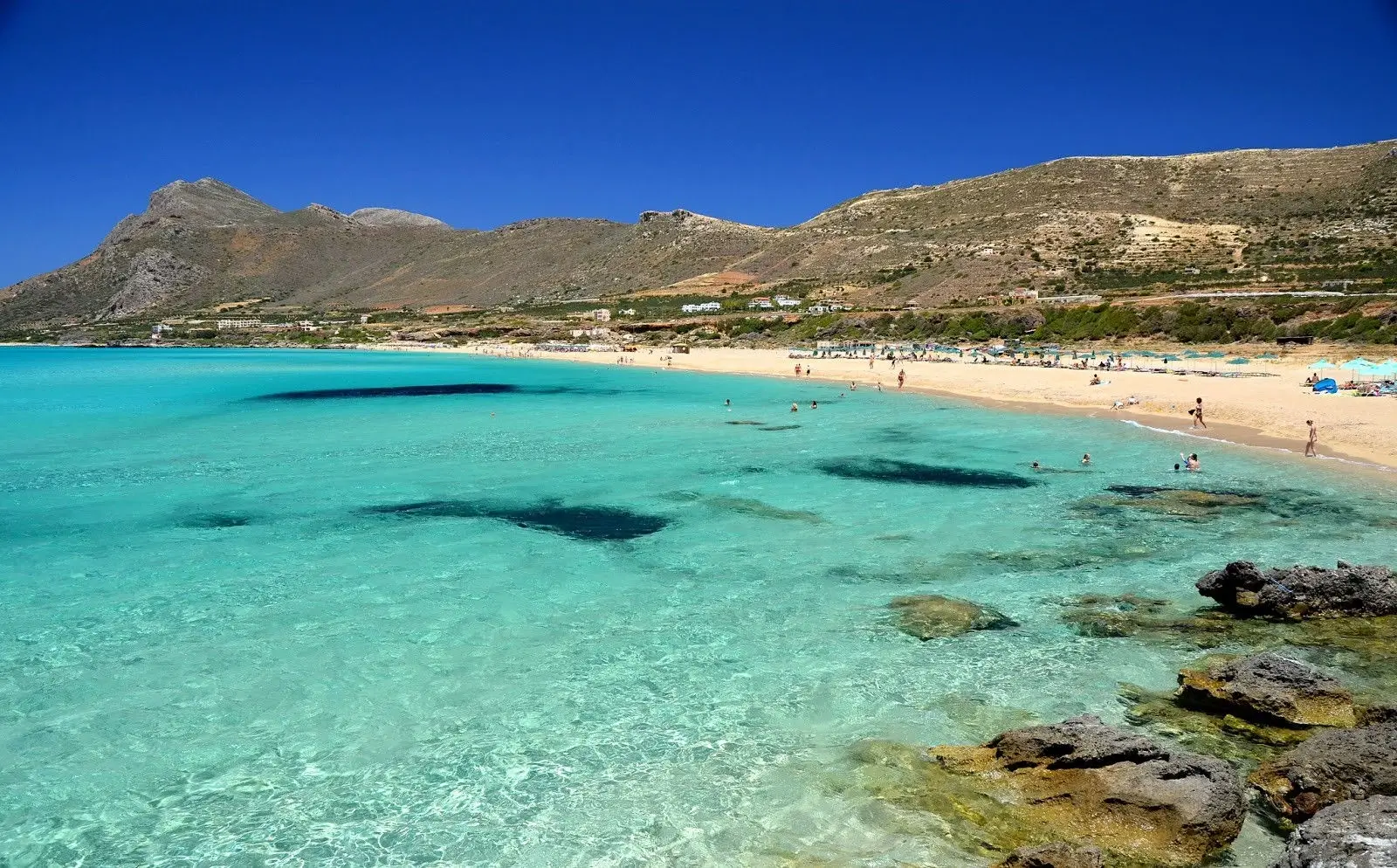 Widok na plażę Falasarna