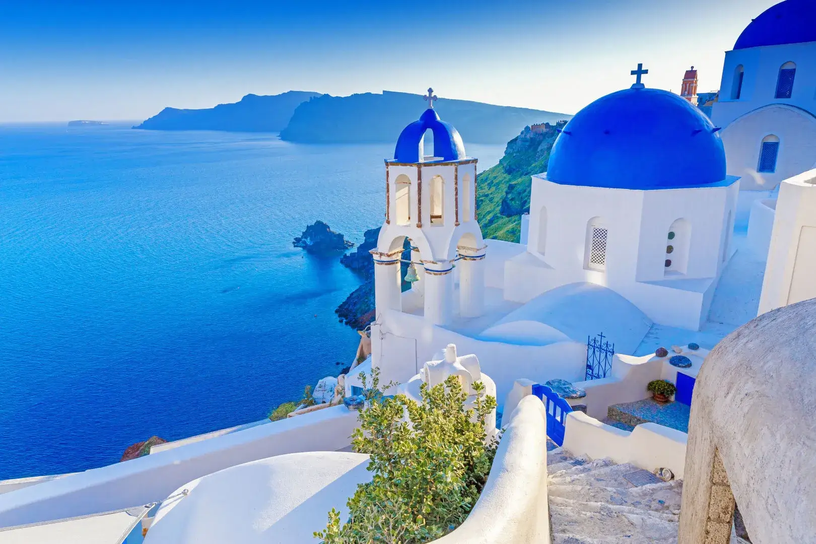 Widok na wyspę Santorini